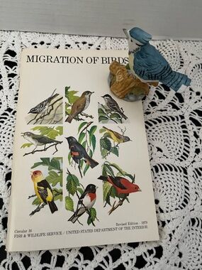 The whitehall society Bird Figurine -1979 Department of the Interior bird book